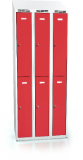  Divided cloakroom locker ALDOP with sloping top 1995 x 750 x 500